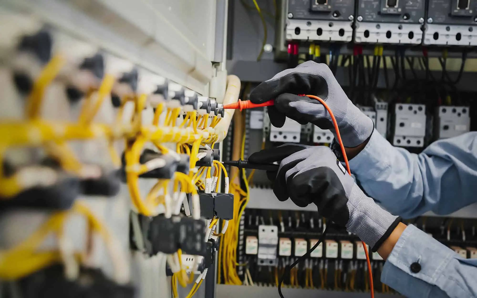 Electrical Engineer Installing Wiring_